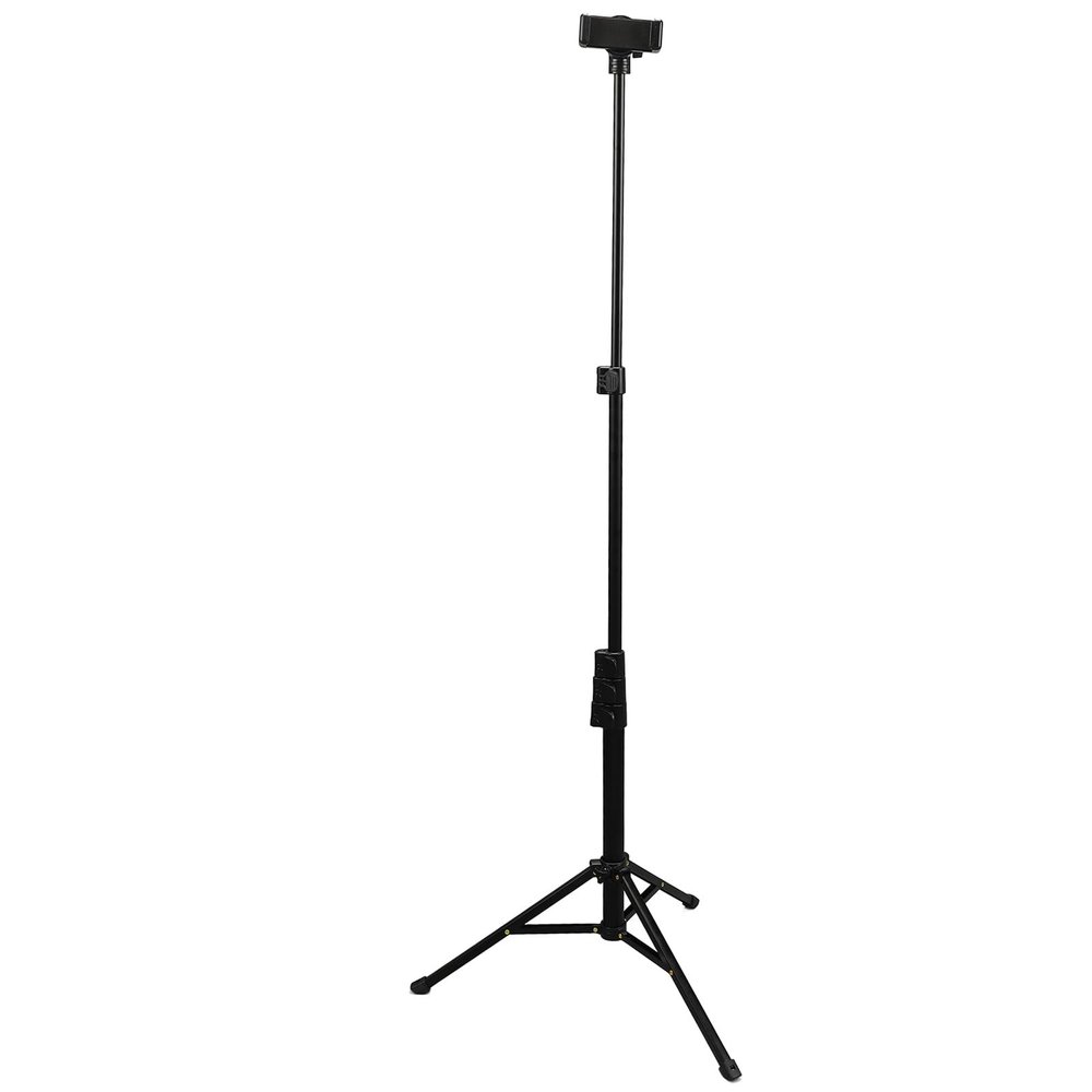 Dpofirs Cell Phone Camera Tripod, 17in to 64in Adjustable Extension Selfie Tripod with 360 Degree Rotation Holder, Portable Remote Phone Mount Stand for Video Recording, Dpofirs6txqvy5s2i