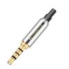 10PCS/lot 4 Poles Stereo 3.5mm Male Plug Connector + Tails Cooper Tube Gold Plated Plug Jack 3.5mm Wire Connector Earphone For DIY - (Color: White-Crystal Tail) view 4
