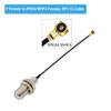 2PCS/LOT F Female to u.FL/IPX/IPEX4 MHF4 Female Jack Pigtail RF1.13 RF Coaxial Cable 3G Antenna Extension Cord Wire 15CM 30CM - (Color: F Female to IPEX4 F, Pins: 10CM) view 2