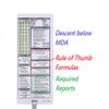 Crystal Pilot Bookmark IFR Placard with Formulas and Sectional Scale and VFR-IFR Flight Planning Sheets view 3