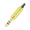 10pcs Aluminum Jack 3.5 Earphone Plug with Tail plug clamps 3.5mm 3 pole Stereo Male Plug Gold Plated Wire Connector - (Color: Mix - Crystal Tail) view 4