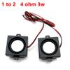 1 pair Mini Audio TV Speaker Driver 4 Ohm 2W to PH 2.0 Loudspeaker for DIY Sound Toy Computer Speaker for Sound System Connector - (Color: 1to 2 4 ohm 2w) view 2