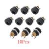 10Pcs DC Power Male Female Connector 5.5mm x 2.1mm Plug Jack Socket Nut Panel Mount DC Power Connectors Adapters 5.5 * 2.1mm - (Color: D-10Pcs) view 2