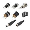 10Pcs DC Power Male Female Connector 5.5mm x 2.1mm Plug Jack Socket Nut Panel Mount DC Power Connectors Adapters 5.5 * 2.1mm - (Color: D-10Pcs) view 3