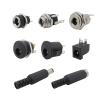 10Pcs DC Power Male Female Connector 5.5mm x 2.1mm Plug Jack Socket Nut Panel Mount DC Power Connectors Adapters 5.5 * 2.1mm - (Color: D-10Pcs) view 4