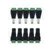 5/10pcs 12v 2.1x5.5mm Male Female Dc Power Jack Plug Adapter Connector For Led Strip Lights Cctv Camera - (Color: Male 5Pcs) view 1