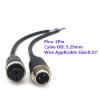 1Pcs M12 2 3 4 5 6 Pin Aviation Signal Cable Male/Female Plug GX12 for Car Camera/DVR Video Camera & CCTV Monitor & Subwoofer - (Pins: 2Pin, Insert Type: Male) view 3