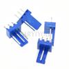 100Pcs 2510-3A KF2510 Male Wafer Plug Connector 2.54mm Pitch Straight Angle Connector for Computer Fan - (Color: Blue) view 2