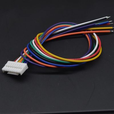 10Pcs Micro JST GH 1.25 2/3/4/5/6/7/8 Pin Male Plug Connector With Wire Cables 150mm Single Connector 28AWG 1.25MM 2P/3P/4P/5P - (Color: 8P)