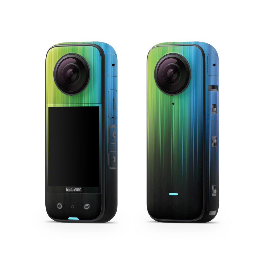 Skin Compatible with Insta360 X3 (2022) - Rainbow Streaks - Premium 3M Vinyl Protective Wrap Decal Cover - Easy to Apply | Crafted in The USA by MightySkins