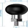 Mohists 1'' Ball Adapter with M6 x 1.0mm Threaded Post Ball Mount Compatible with RAM Mounts B Size 1 Inch Portable Screw Ball Head for Bike,Motorcycle,ATV,Rearview Mirror, Black, Medium view 4