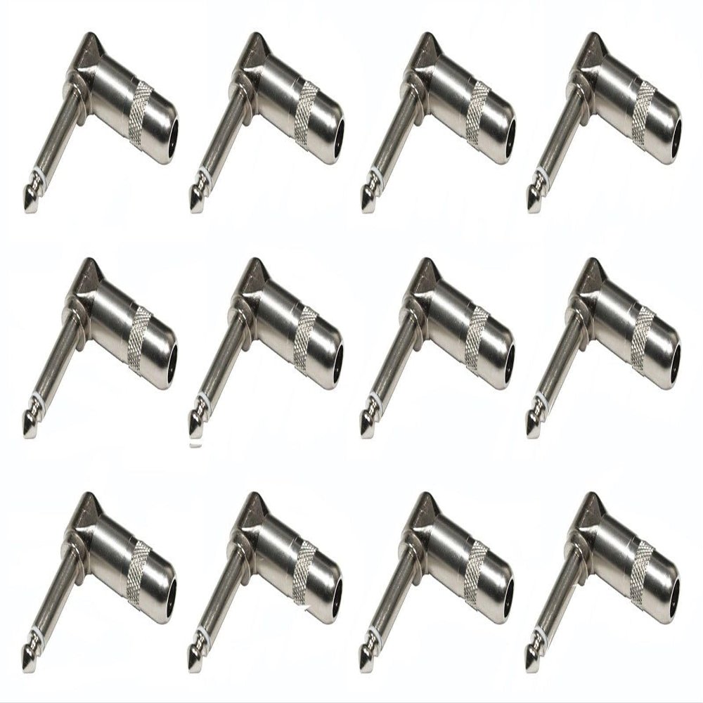 12 SWITCHCRAFT 226 1/4" Mono Right Angle Cable Mount Plug - Solder Type