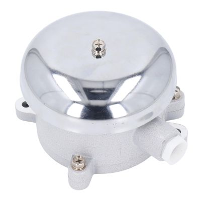 Alarm Bell, Proof Aluminium Alloy Electric Ringing with Sound Chime Alarm Multi Purpose for Emergency Evacuation (24V)