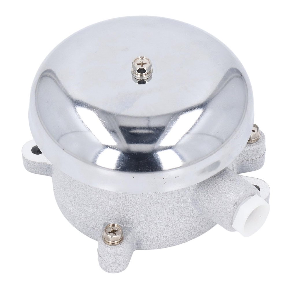 Alarm Bell, Proof Aluminium Alloy Electric Ringing with Sound Chime Alarm Multi Purpose for Emergency Evacuation (24V)