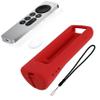 GripStand Apple TV Remote Cover, Scratch-Resistant Silicone Case Compatible with AirTag, Fits Siri Apple TV 4K/HD (2nd & 3rd Gen), Stand-Up Design, Enhanced Grip, Fiery Red by 73&Sunny view 1