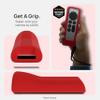 GripStand Apple TV Remote Cover, Scratch-Resistant Silicone Case Compatible with AirTag, Fits Siri Apple TV 4K/HD (2nd & 3rd Gen), Stand-Up Design, Enhanced Grip, Fiery Red by 73&Sunny view 2