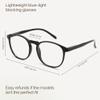 IBOANN Blue Light Glasses for Woman/Men, Fashion Blue Light Glasses Men, Fake Glasses Help Reduce Screen Fatigue view 2