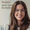 IBOANN Blue Light Glasses for Woman/Men, Fashion Blue Light Glasses Men, Fake Glasses Help Reduce Screen Fatigue view 4