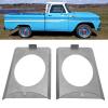 aqxreight Behind Speaker Brackets Replacement for C10 1973-1987 6x9 Inch Speakers Steel Mounting Brackets Glossy Finish Easy Installation Direct Fit view 4