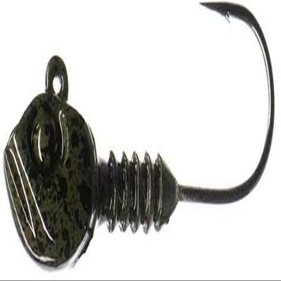 Dirty Jigs GPYGRP-1830 Guppy Head, Green Pumpkin, 1/8oz, 3/0, 3 Count