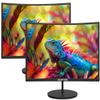 2X Pack - Curved 27 Inch Monitor FHD 100Hz Computer Monitor, HDMI X2 R1500 1ms 100% sRGB Build-in Speakers, Wall Mount, Tilt, Professional and Gaming Monitor  Machine Black, 2X Pack (C275W Series) view 1