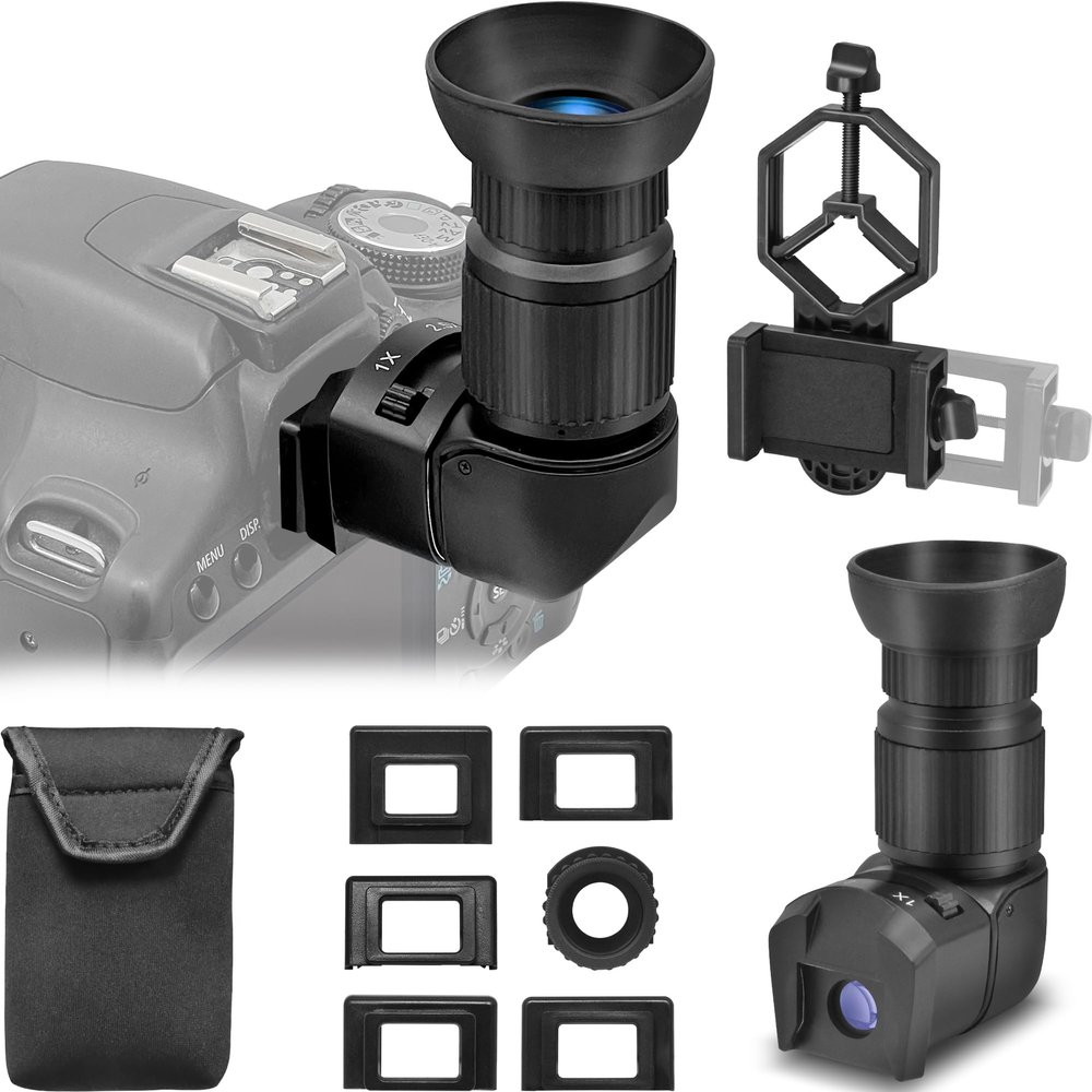 Tydeux Metal Smartphone Telescope Adapter - Bundle with Right Angle Viewfinder