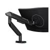 Monitor Arm Single Monitor Mount Arm, Supports 17-42" Screens and 33 lbs, Adjustable Gas Spring Mount with 31 RGB Lighting Modes and USB Port, C-Clamp & Grommet Adjustable Monitor Stands(Black) view 1