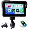CAMECHO Removable Motorcycle CarPlay & Android Auto Screen, Wireless Apple Car Play Portable Car Stereo for Moto Motorbike, 5" Waterproof Touch Screen, Pantalla para Carros con Bluetooth, Mirror Link view 1