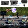CAMECHO Removable Motorcycle CarPlay & Android Auto Screen, Wireless Apple Car Play Portable Car Stereo for Moto Motorbike, 5" Waterproof Touch Screen, Pantalla para Carros con Bluetooth, Mirror Link view 4