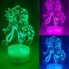3D Illusion Night Light LED Lamp with Remote Control 16 Color Changing Visual Bedroom Decoration (Smiles 2) view 1