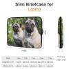 Laptop Case Sleeve 13inch Shockproof Laptop Case Pugs in The Garden Laptop Sleeve Carrying Case view 2