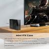Mini ITX Case,SFF Small Form Factor, Mini Tower Computer Chassis Ideal for HTPC, 0.6mm SECC Vented Panels, Gaming PC Case Fits Mini ITX Motherboards (6.7*6.7) and Laptop Charger view 2