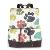 YQxwJL Cute Colorful Dog Paw Print Leather Laptop Fashion Large Backpack Casual Camping Travel Rucksack Knapsack For Women view 1