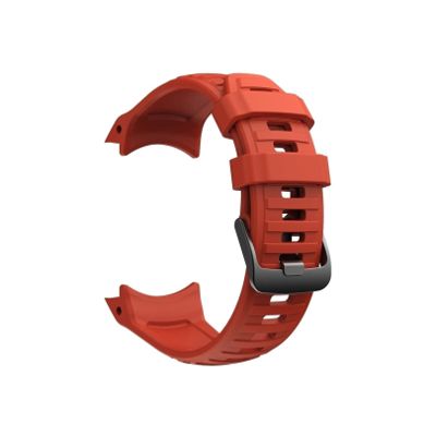 26mm Watch Bands Fit for Garmin Instinct 2X Solar - Tactical Edition Silicone Strap Watchband Replacement Accessories(Flame Red)