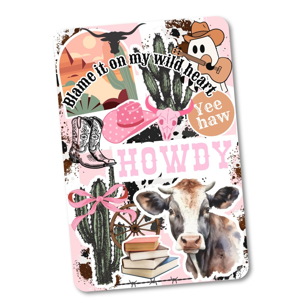 Clear Back Cover Insert for Kindle Paperwhite 11th Generation 6.8" | Bookish Kindle Cardstock Insert for E Reader | Booktok Sticker Case Insert | Country Romance Book Gifts (Preppy Cowgirl)