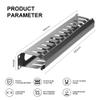 1U 19 Inch Cable Management Black Server Rack Wire Metal Rack Mount Cable Management with Cover and Mounting Screws for Network Cabinet view 2