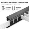 1U 19 Inch Cable Management Black Server Rack Wire Metal Rack Mount Cable Management with Cover and Mounting Screws for Network Cabinet view 3