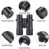 12x42 Roof Prism Binoculars for Adults -Large Eyepiece High Power Waterproof with Low Light Night-Professional HD Binoculars for Bird Watching Hunting Sports-BAK4 FMC Lens with Strap Carrying Bag view 3