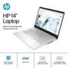HP 14" HD Laptop, Intel Pentium Silver N5030, 4GB DDR4 Memory, 128GB SSD, Media Card Reader, Windows 11 Home in S Mode, One Year Office 365 Included, Natural Silver, 14-dq0703dx view 2