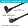 10FT and 12FT Black NEMA 5-15P to C13 3 Prong AC Power Cord view 4