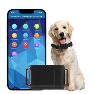 GPS Tracker for Dog with Application Real-time Tracking Collar GPS 4G TK919PRO Anti-Lost GPS Locator Waterproof Dog Tracking Device Locate by APP/PC,Upload Frequency Customized,Subscription Required