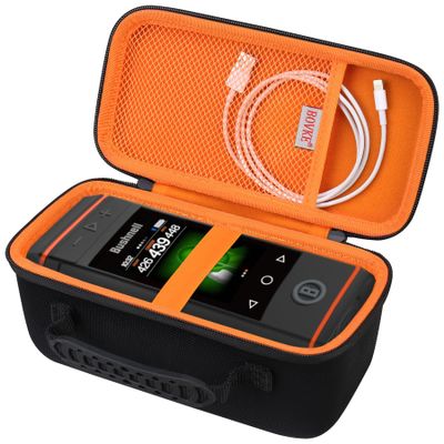 BOVKE Carrying Case for Bushnell Golf Wingman HD GPS Speaker, Portable Golf GPS Speaker Travel Storage Holder, Golfs Cart Bluetooth Speaker Bag Organizer for Charging Cable and Accessories, Black