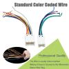 RED WOLF Radio Wire Harness for Nissan 1995-2008, Infiniti 1990-2008 Stereo Plug Connector Non Bose System w/320 PCS Heat Shrink Wrap 3:1 Ratio Adhesive Lined Insulation Waterproof Black & White view 2