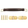 Speaker Cabinet Strap Handle with Metal Mounting Plates and Screws for Easy Installation - 6.9 Inches Long, Comfortable Pu Guitar Case Handle Replacement view 1