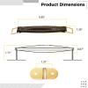 Speaker Cabinet Strap Handle with Metal Mounting Plates and Screws for Easy Installation - 6.9 Inches Long, Comfortable Pu Guitar Case Handle Replacement view 3