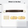 Speaker Cabinet Strap Handle with Metal Mounting Plates and Screws for Easy Installation - 6.9 Inches Long, Comfortable Pu Guitar Case Handle Replacement view 4
