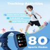 BIGGERFIVE Smart Watch for Kids, 1.8" Fitness Tracker Watch Pedometer, Heart Rate, IP68 Waterproof, Sleep Monitor, Calorie Step Counter, 5 Puzzle Games with/Without APP for Girls Boys Teens 5-16 view 3