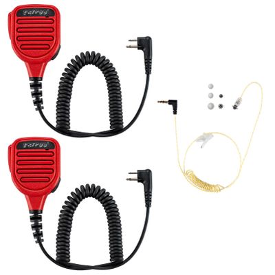 ERIPHA Speaker Microphone Shoulder Waterproof IP56 Compatible with Motorola SP200D CLS 1110 Two Way Radio and Tubeless Earpiece
