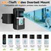 Anti-Theft Doorbell Mount Compatible with Ring/Blink, No-Drill Camera Holder, Adjustable Mounting Bracket Accessories, for Doorbell 1/2/3/4/3Plus/2020 2023 2024 Release/Pro/Pro 2 view 2