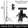 10x20 ft Heavy Duty Back Drop Adjustable Stand, Photo Backdrop Stand Kit for Photography with Carrying Bag, Convertible to Backdrop Stand 10x10 Adjustable Width. view 3